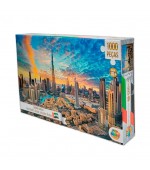 Quebra Cabeça 1000 peças Burj Khalifa,Dubai,Emiratos Arabes -GGB Brinquedos